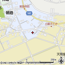 新潟県新潟市南区朝捲576-1周辺の地図
