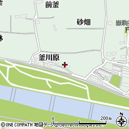 福島県福島市笹谷釜川原3周辺の地図