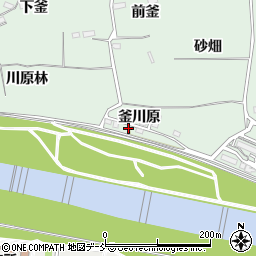 福島県福島市笹谷釜川原4-24周辺の地図