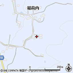 福島県伊達市保原町富沢稲荷内78周辺の地図