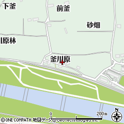 福島県福島市笹谷釜川原4周辺の地図