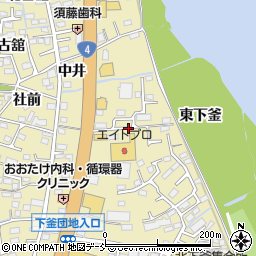 福島県福島市本内北町裏周辺の地図