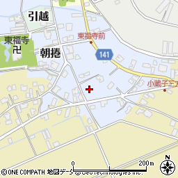 新潟県新潟市南区朝捲592周辺の地図