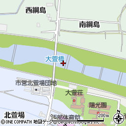 大萱橋周辺の地図