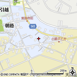 新潟県新潟市南区朝捲581周辺の地図