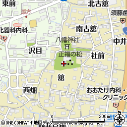 稲荷山正福寺周辺の地図
