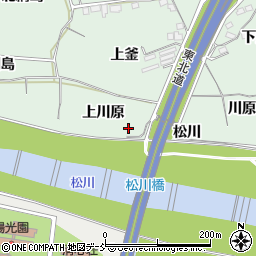 福島県福島市笹谷上川原周辺の地図