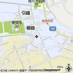 新潟県新潟市南区朝捲596周辺の地図