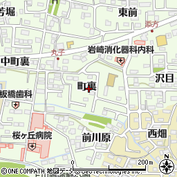福島県福島市丸子町裏周辺の地図