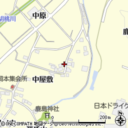 福島県福島市岡島中屋敷35-1周辺の地図