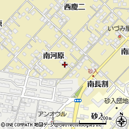 福島県福島市本内南河原周辺の地図