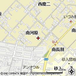 福島県福島市本内（南河原）周辺の地図