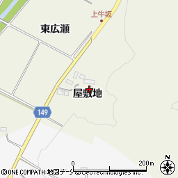 福島県伊達市霊山町中川屋敷地14-1周辺の地図