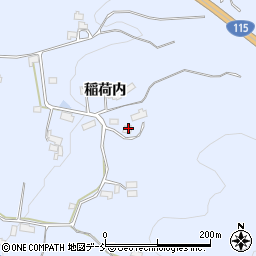 福島県伊達市保原町富沢稲荷内69周辺の地図