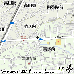 福島県福島市丸子富塚周辺の地図