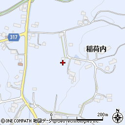福島県伊達市保原町富沢川前周辺の地図
