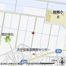 新潟県新潟市西蒲区天竺堂周辺の地図