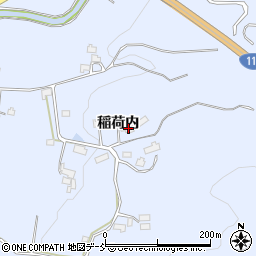 福島県伊達市保原町富沢稲荷内38周辺の地図