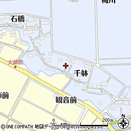福島県相馬市新田千躰154周辺の地図