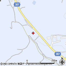 福島県伊達市保原町富沢下二ノ田周辺の地図
