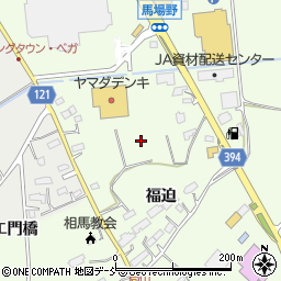 福島県相馬市馬場野（福迫）周辺の地図