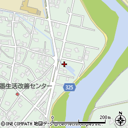 七穂揚水機場周辺の地図