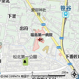福島第一病院周辺の地図