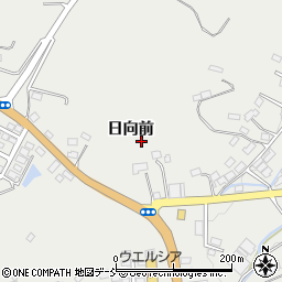 福島県伊達市霊山町掛田（日向前）周辺の地図