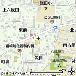 福島県福島市丸子漆方周辺の地図