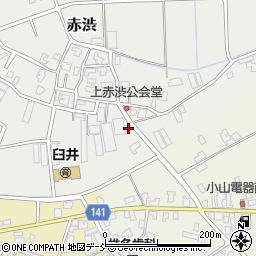 新潟県新潟市南区赤渋3640-1周辺の地図