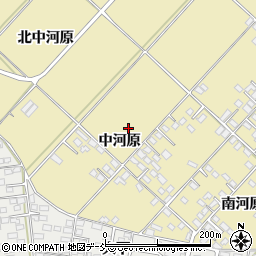 福島県福島市本内中河原周辺の地図