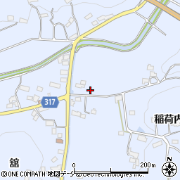 福島県伊達市保原町富沢霊御前周辺の地図