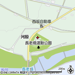 福島県福島市大笹生河原周辺の地図