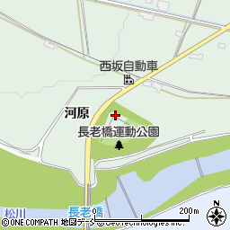 福島県福島市大笹生（河原）周辺の地図