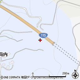 福島県伊達市保原町富沢梅ケ作周辺の地図