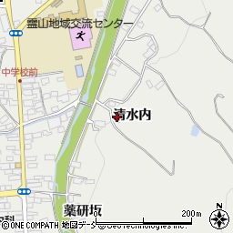 福島県伊達市霊山町掛田清水内周辺の地図