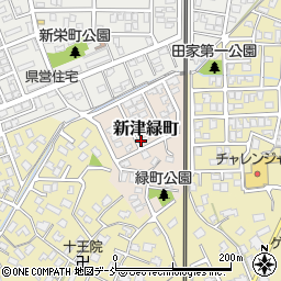 新潟県新潟市秋葉区新津緑町周辺の地図