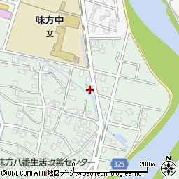新潟県新潟市南区味方1180-3周辺の地図