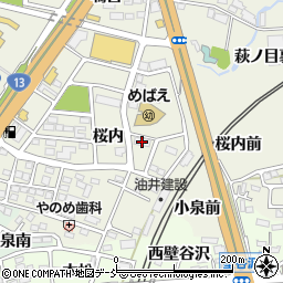 安立運輸福島周辺の地図