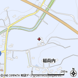 福島県伊達市保原町富沢稲荷内1周辺の地図