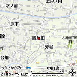 福島県福島市丸子（四反田）周辺の地図