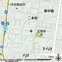 福島県福島市笹谷（三本松）周辺の地図