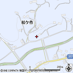福島県伊達市保原町富沢松ケ作26-1周辺の地図