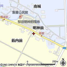 飯豊郵便局周辺の地図