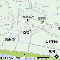 福島県福島市大笹生（南荒）周辺の地図