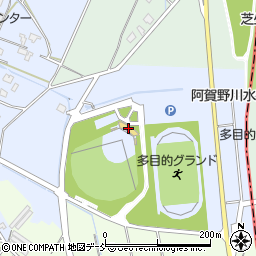 新潟市秋葉区新津金屋運動公園管理棟周辺の地図