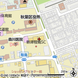 モスバーガー新津店周辺の地図