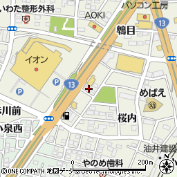 株式会社北福島タクシー周辺の地図