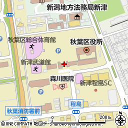 新潟市役所秋葉区役所　地域総務課周辺の地図