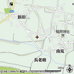 福島県福島市大笹生長老檀周辺の地図